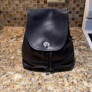 Black Coach Backpack